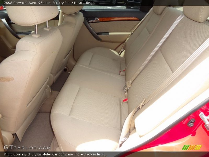 Victory Red / Neutral Beige 2008 Chevrolet Aveo LS Sedan