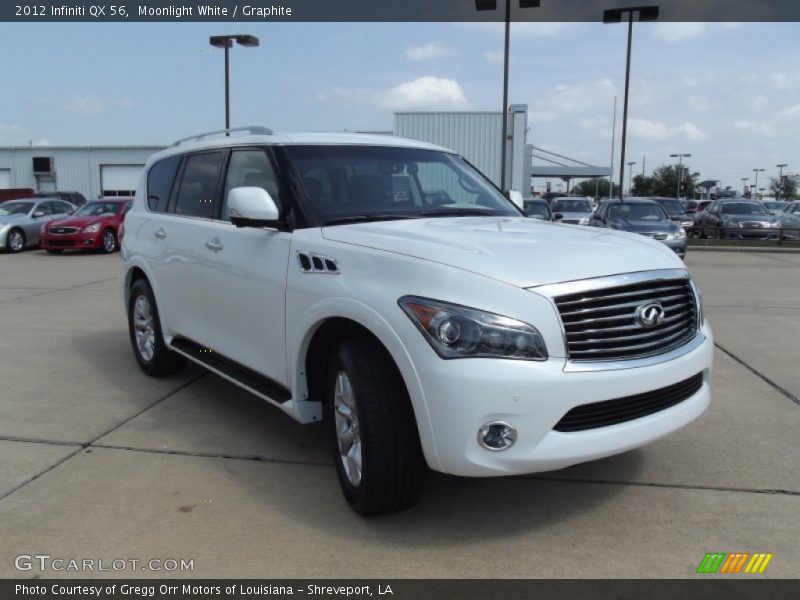 Moonlight White / Graphite 2012 Infiniti QX 56