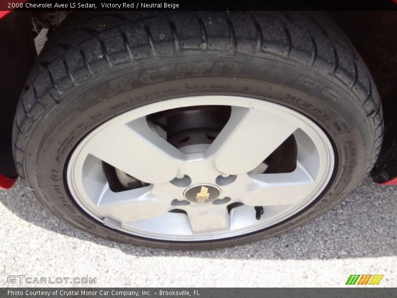 Victory Red / Neutral Beige 2008 Chevrolet Aveo LS Sedan