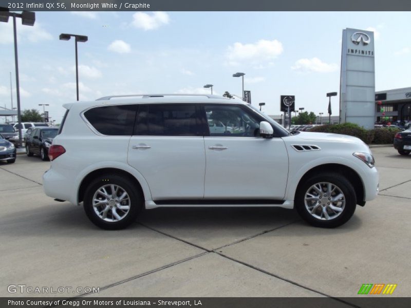 Moonlight White / Graphite 2012 Infiniti QX 56