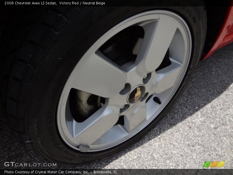 Victory Red / Neutral Beige 2008 Chevrolet Aveo LS Sedan