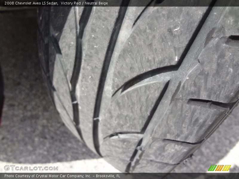 Victory Red / Neutral Beige 2008 Chevrolet Aveo LS Sedan
