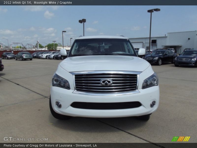 Moonlight White / Graphite 2012 Infiniti QX 56