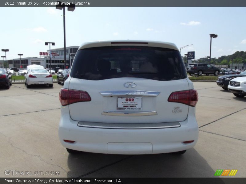 Moonlight White / Graphite 2012 Infiniti QX 56