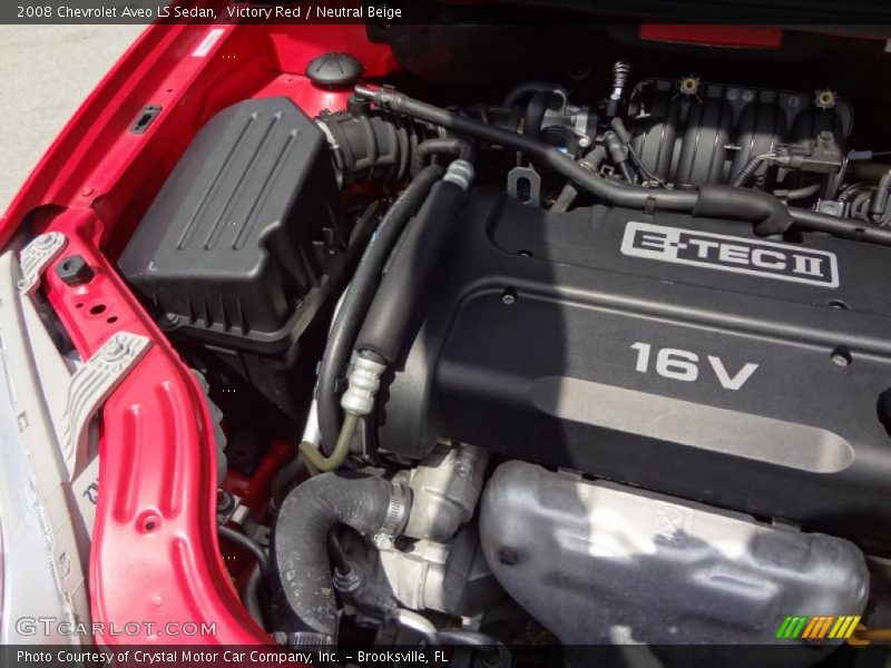 Victory Red / Neutral Beige 2008 Chevrolet Aveo LS Sedan
