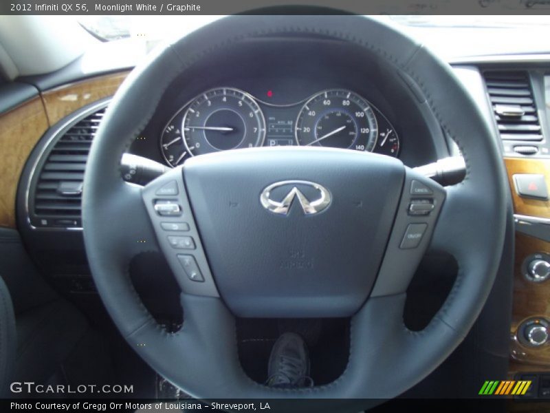 Moonlight White / Graphite 2012 Infiniti QX 56