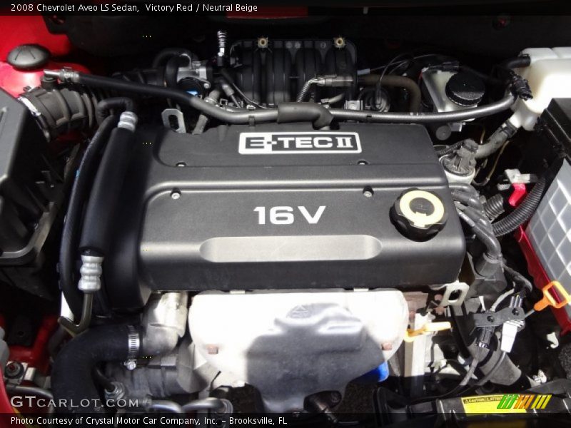 Victory Red / Neutral Beige 2008 Chevrolet Aveo LS Sedan