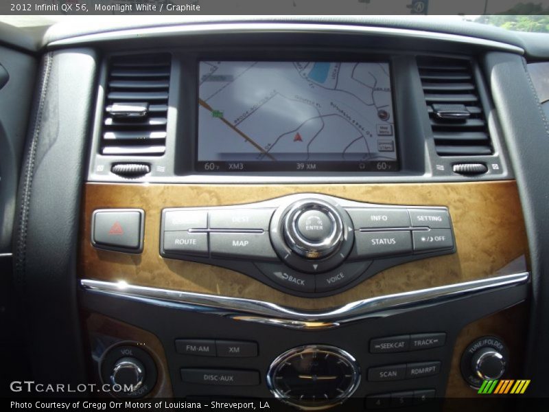 Moonlight White / Graphite 2012 Infiniti QX 56