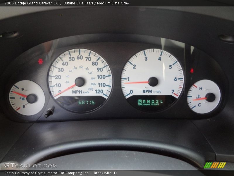 Butane Blue Pearl / Medium Slate Gray 2006 Dodge Grand Caravan SXT