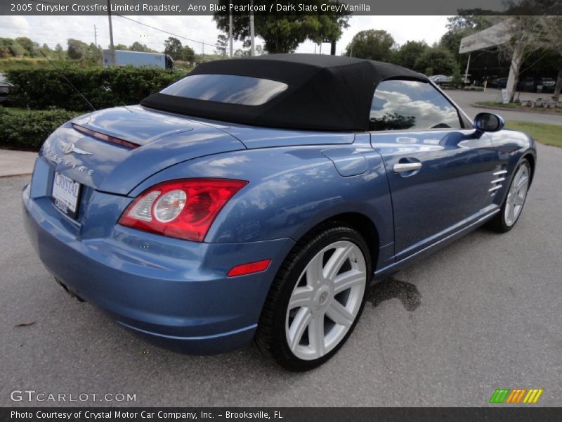Aero Blue Pearlcoat / Dark Slate Grey/Vanilla 2005 Chrysler Crossfire Limited Roadster