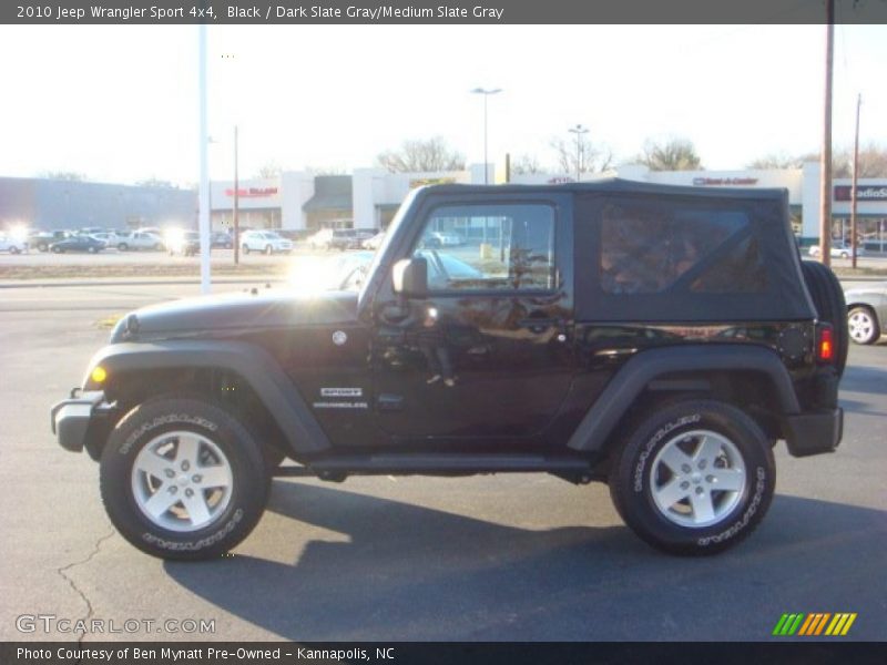 Black / Dark Slate Gray/Medium Slate Gray 2010 Jeep Wrangler Sport 4x4