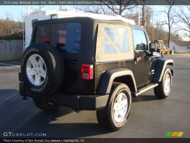 Black / Dark Slate Gray/Medium Slate Gray 2010 Jeep Wrangler Sport 4x4
