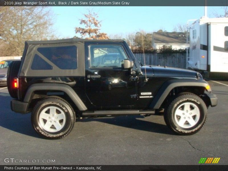 Black / Dark Slate Gray/Medium Slate Gray 2010 Jeep Wrangler Sport 4x4