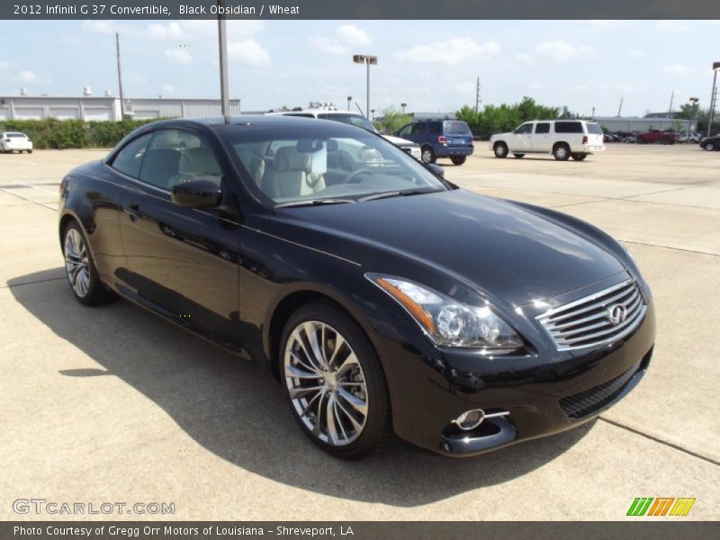 Black Obsidian / Wheat 2012 Infiniti G 37 Convertible