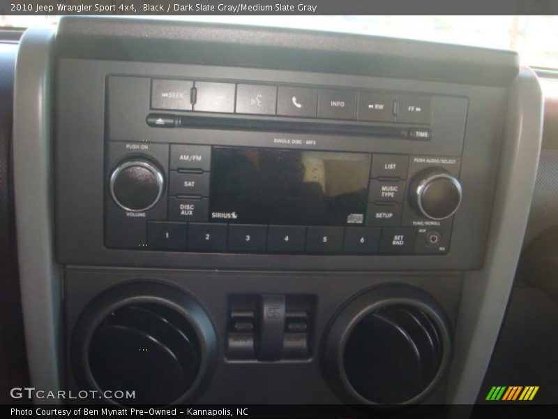 Black / Dark Slate Gray/Medium Slate Gray 2010 Jeep Wrangler Sport 4x4