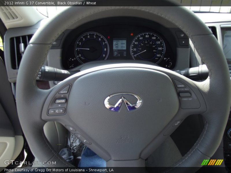 Black Obsidian / Wheat 2012 Infiniti G 37 Convertible