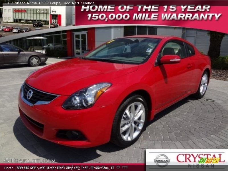 Red Alert / Blonde 2012 Nissan Altima 3.5 SR Coupe