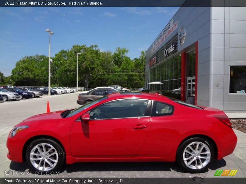 Red Alert / Blonde 2012 Nissan Altima 3.5 SR Coupe