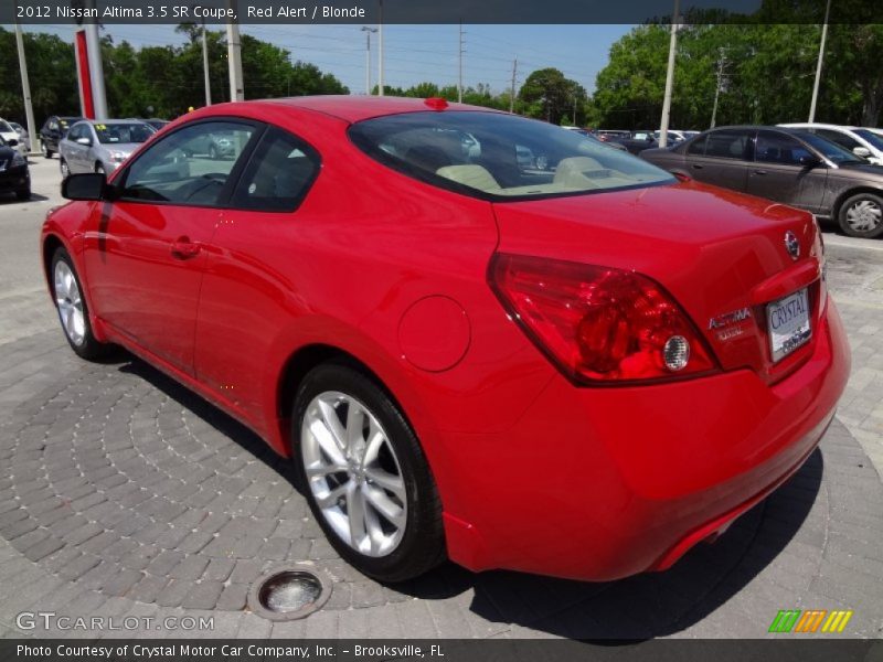 Red Alert / Blonde 2012 Nissan Altima 3.5 SR Coupe