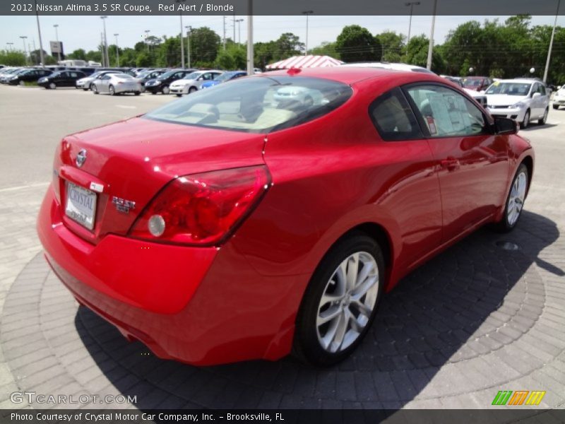 Red Alert / Blonde 2012 Nissan Altima 3.5 SR Coupe