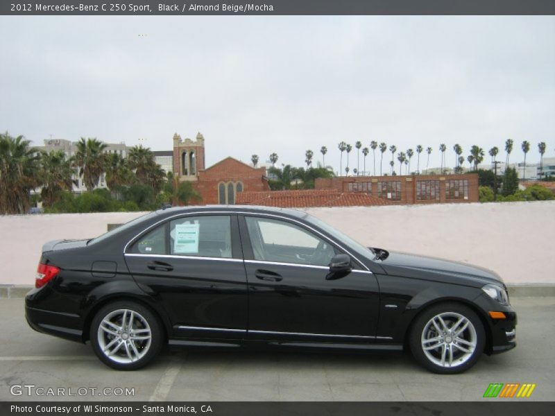 Black / Almond Beige/Mocha 2012 Mercedes-Benz C 250 Sport