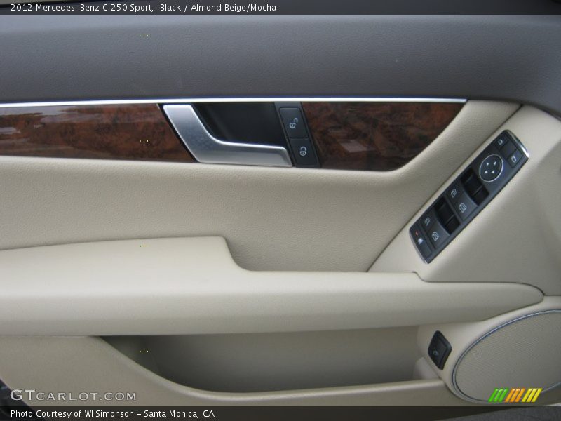 Black / Almond Beige/Mocha 2012 Mercedes-Benz C 250 Sport