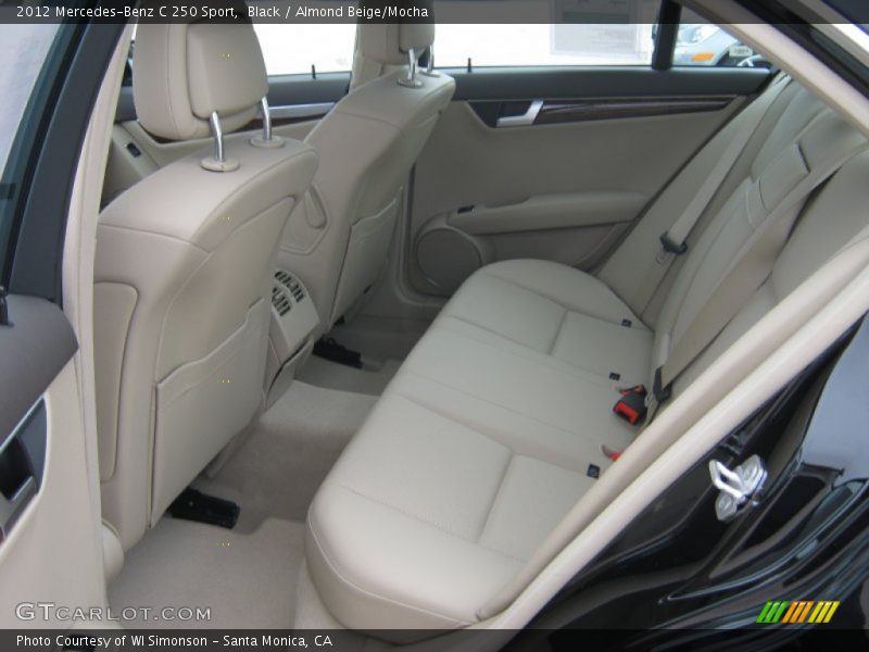 Black / Almond Beige/Mocha 2012 Mercedes-Benz C 250 Sport