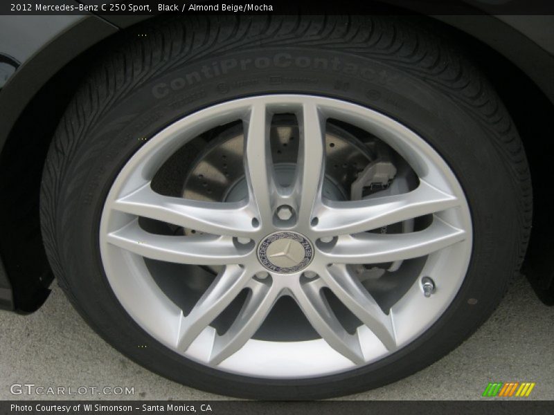 Black / Almond Beige/Mocha 2012 Mercedes-Benz C 250 Sport