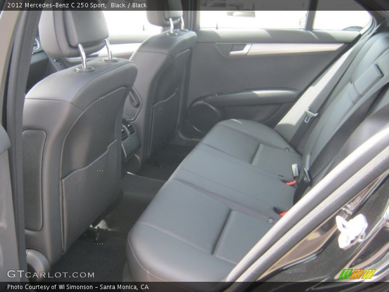 Black / Black 2012 Mercedes-Benz C 250 Sport