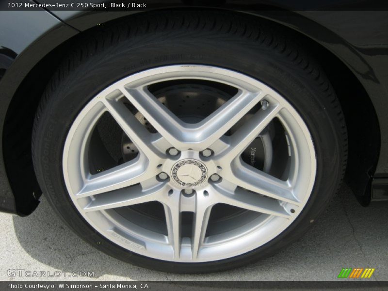 Black / Black 2012 Mercedes-Benz C 250 Sport