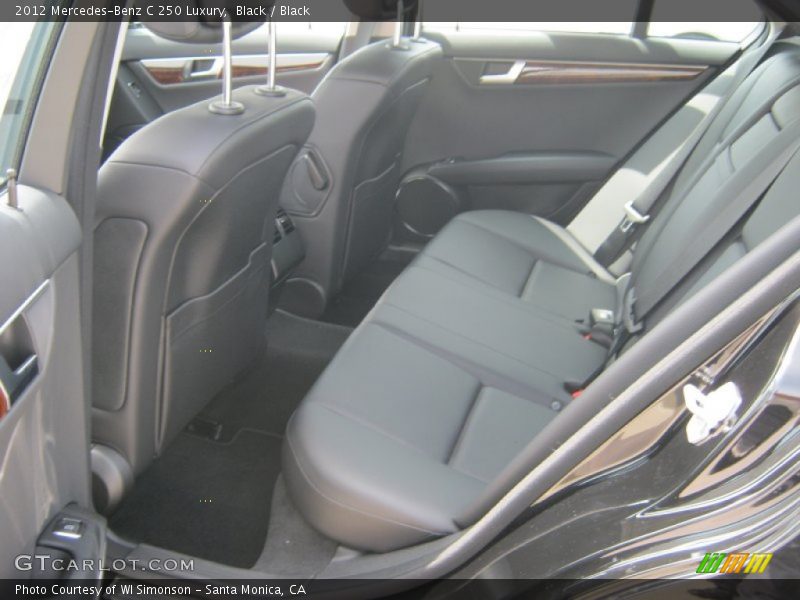 Black / Black 2012 Mercedes-Benz C 250 Luxury