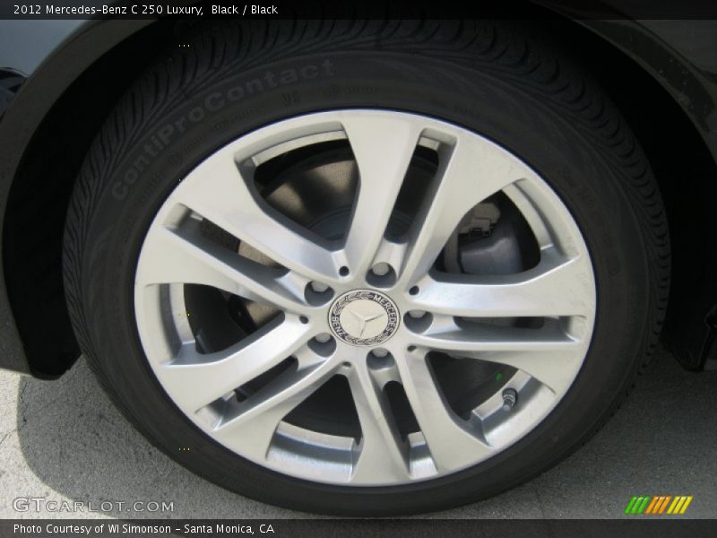 Black / Black 2012 Mercedes-Benz C 250 Luxury