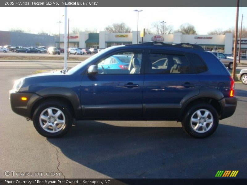 Nautical Blue / Gray 2005 Hyundai Tucson GLS V6