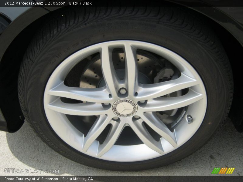 Black / Black 2012 Mercedes-Benz C 250 Sport