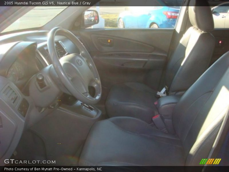 Nautical Blue / Gray 2005 Hyundai Tucson GLS V6