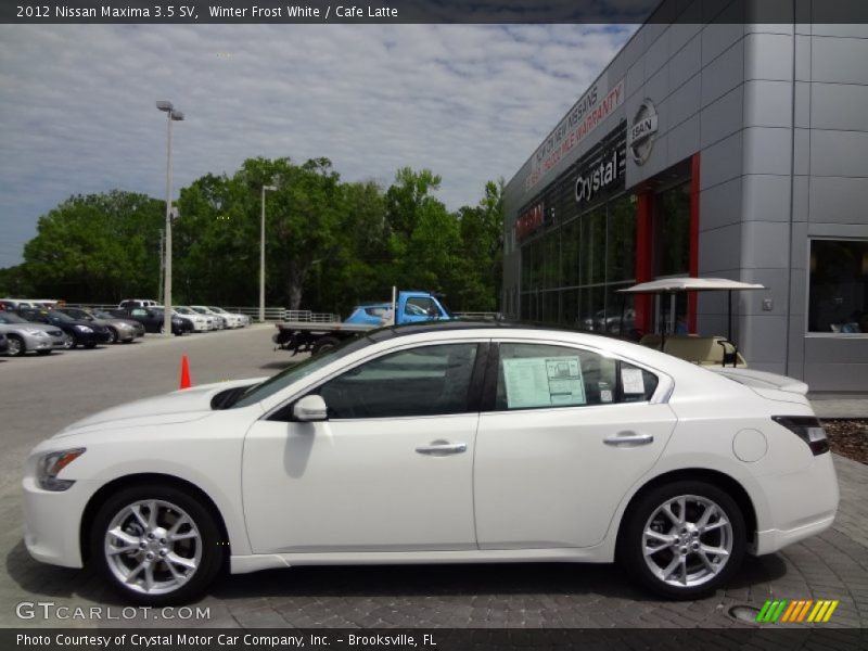 Winter Frost White / Cafe Latte 2012 Nissan Maxima 3.5 SV