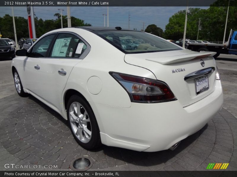 Winter Frost White / Cafe Latte 2012 Nissan Maxima 3.5 SV