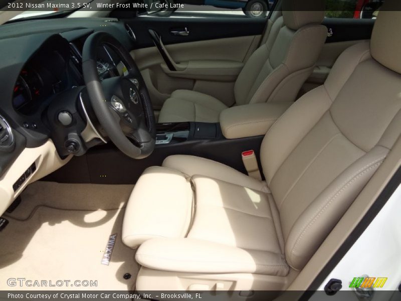Winter Frost White / Cafe Latte 2012 Nissan Maxima 3.5 SV