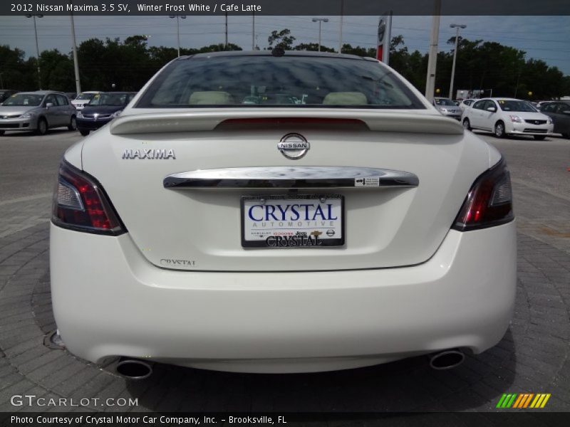 Winter Frost White / Cafe Latte 2012 Nissan Maxima 3.5 SV