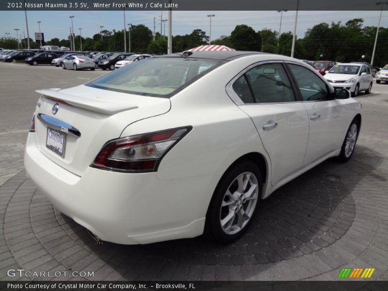 Winter Frost White / Cafe Latte 2012 Nissan Maxima 3.5 SV
