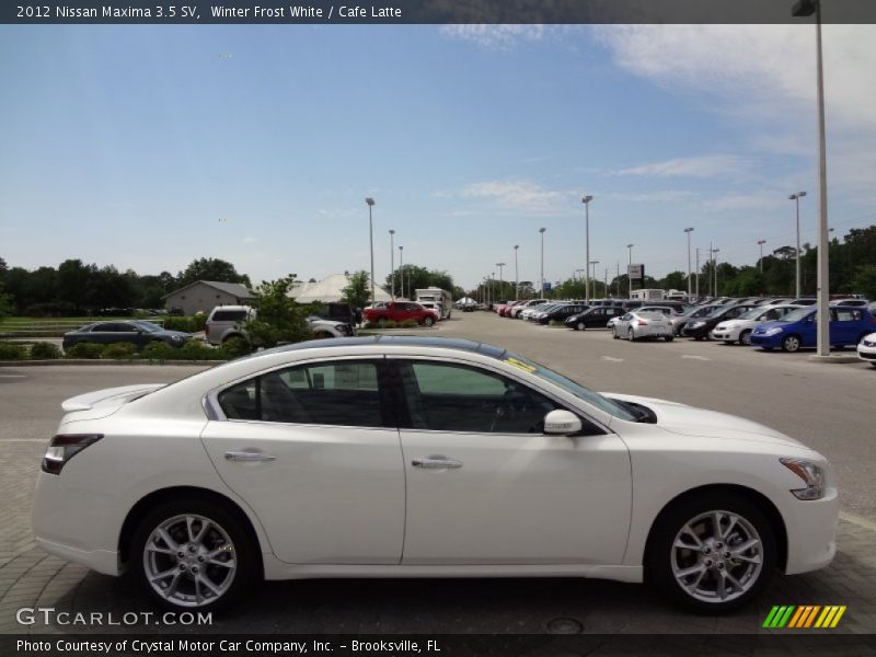 Winter Frost White / Cafe Latte 2012 Nissan Maxima 3.5 SV