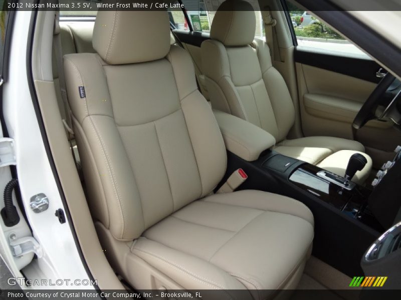 Winter Frost White / Cafe Latte 2012 Nissan Maxima 3.5 SV