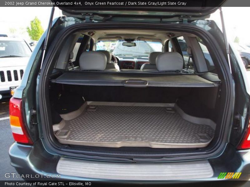 Onyx Green Pearlcoat / Dark Slate Gray/Light Slate Gray 2002 Jeep Grand Cherokee Overland 4x4