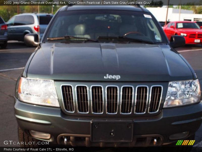Onyx Green Pearlcoat / Dark Slate Gray/Light Slate Gray 2002 Jeep Grand Cherokee Overland 4x4