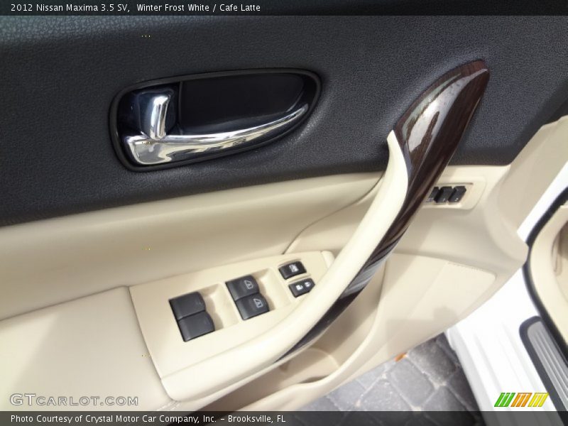 Winter Frost White / Cafe Latte 2012 Nissan Maxima 3.5 SV