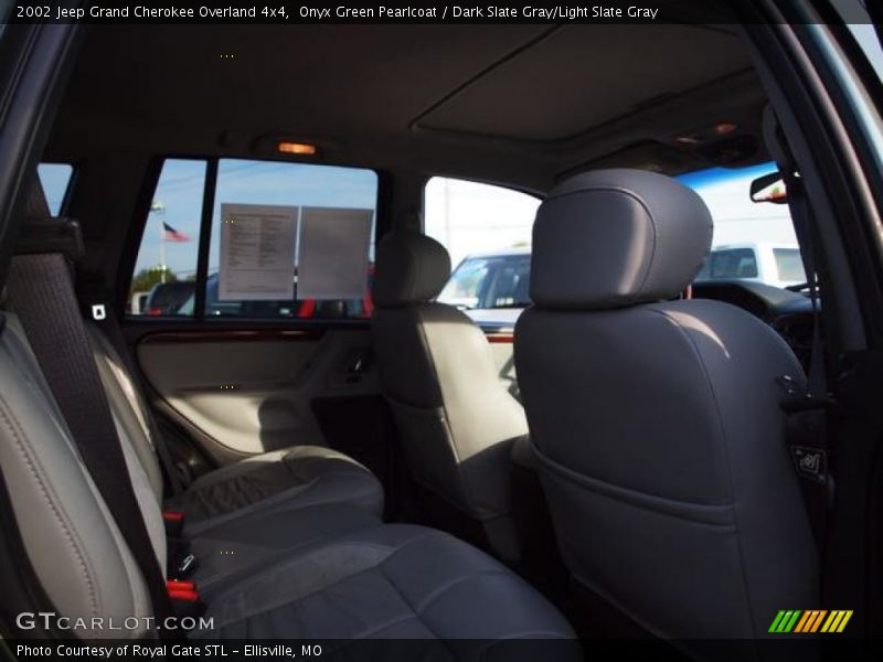 Onyx Green Pearlcoat / Dark Slate Gray/Light Slate Gray 2002 Jeep Grand Cherokee Overland 4x4