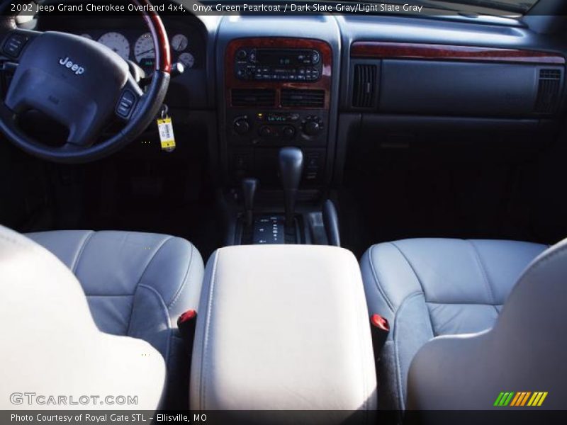 Onyx Green Pearlcoat / Dark Slate Gray/Light Slate Gray 2002 Jeep Grand Cherokee Overland 4x4
