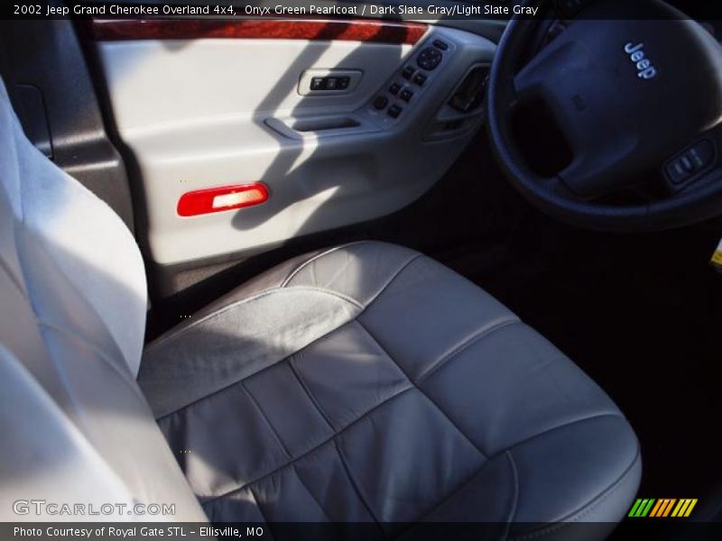 Onyx Green Pearlcoat / Dark Slate Gray/Light Slate Gray 2002 Jeep Grand Cherokee Overland 4x4
