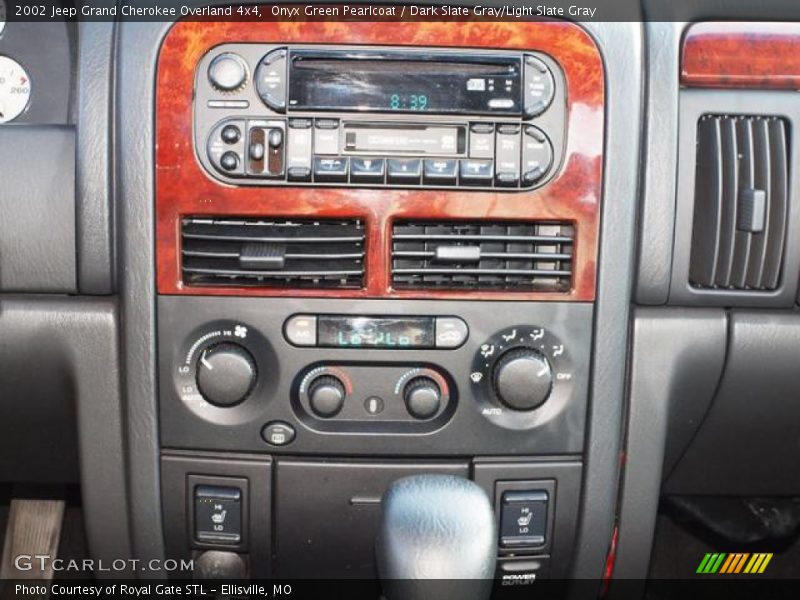 Onyx Green Pearlcoat / Dark Slate Gray/Light Slate Gray 2002 Jeep Grand Cherokee Overland 4x4