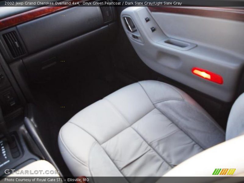Onyx Green Pearlcoat / Dark Slate Gray/Light Slate Gray 2002 Jeep Grand Cherokee Overland 4x4